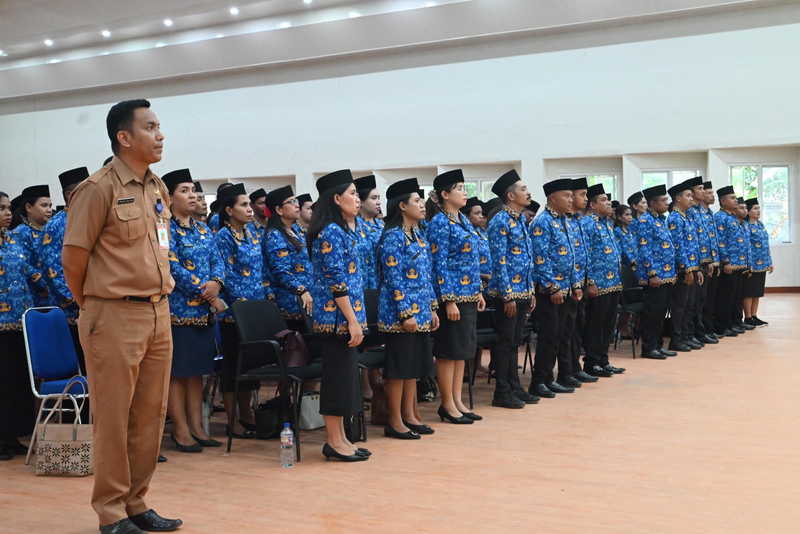 Mountain lake with rocky shoreline and reflections