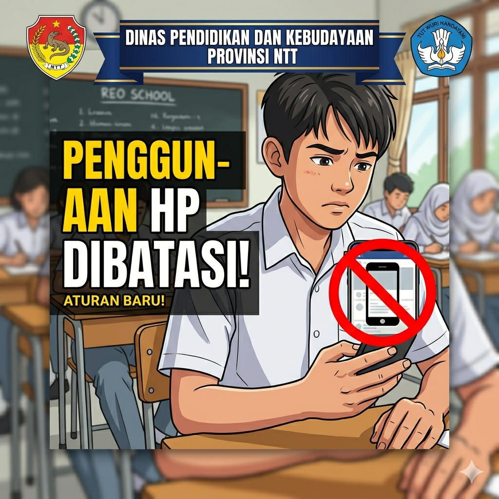 Disdikbud NTT Batasi Penggunaan Handphone Selama Jam Sekolah bagi Siswa SMA, SMK, dan SLB