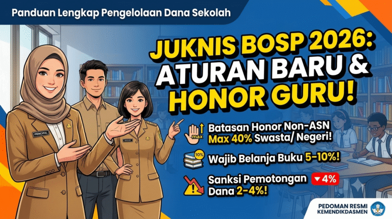 Panduan Lengkap Juknis BOSP 2026: Aturan Baru, Batasan Honor, dan Strategi Pengelolaan Dana Sekolah