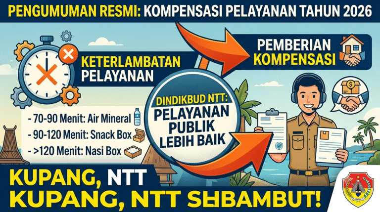 SK PEMBERIAN KOMPENSASI TERHADAP KETERLAMBATAN PELAYANAN DI LINGKUNGAN DINAS PENDIDIKAN DAN KEBUDAYAAN PROVINSI NUSA TENGGARA TIMUR TAHUN ANGGARAN 2026